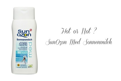 SunOzon Med Sonnenmilch LSF 50 - Inhaltsstoffe geändert