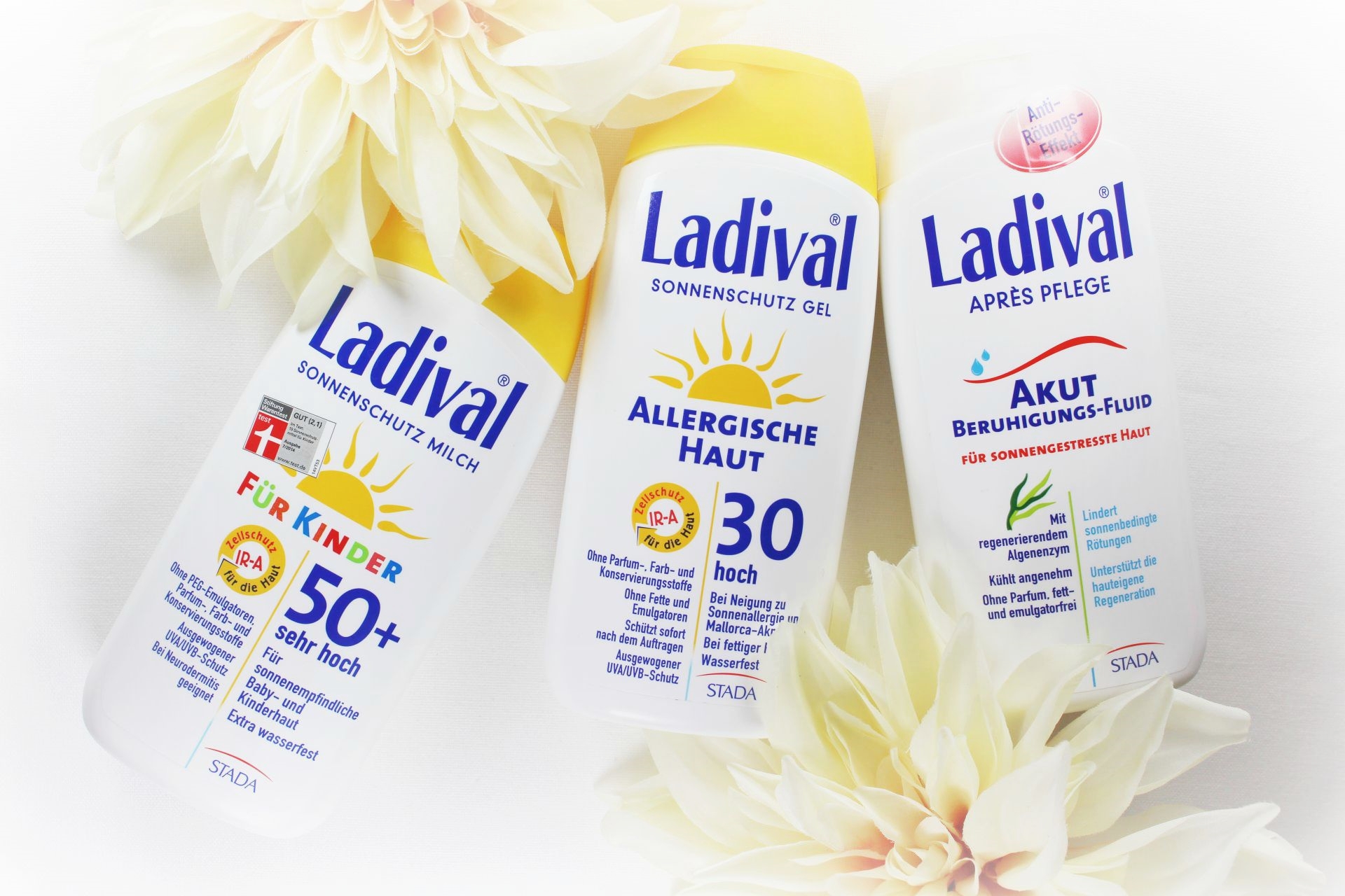 Ladival Sonnencreme Test, Ladival Kindermilch LSF 50+, Ladival Sonnenschutz Milch für Kinder 50+ Inhaltsstoffe, Ladival allergische Haut Sonnenschutz Gel LSF 30, chemischer Sonnenschutz Test, mineralischer Sonnenschutz ohne Weißeln, Sonnencreme ohne Alkohol, Sonnencreme ohne Parfum, Sonnencreme Mallorca Akne, Sonnencreme ohne Emulgatoren, Sonnencreme mit Kälteschutz, Sonnencreme für Kinder und Erwachsene, Ladival Akut Beruhigungsfluid Test, Super Twins Annalena und Magdalena