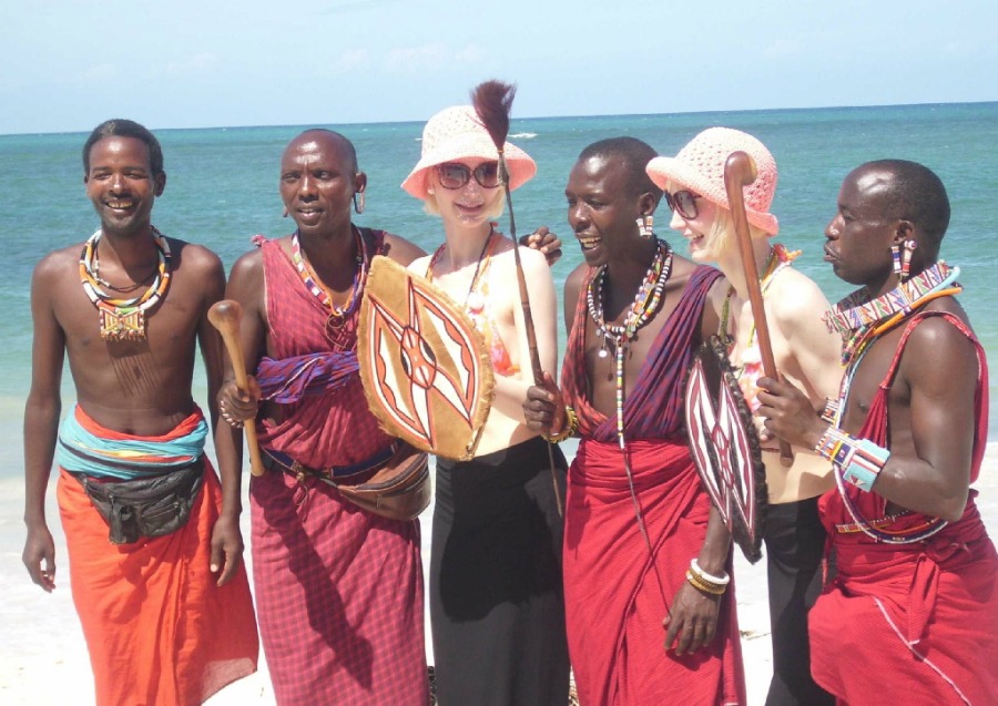 Kenia Diani Beach Urlaub, Massai in Kenia