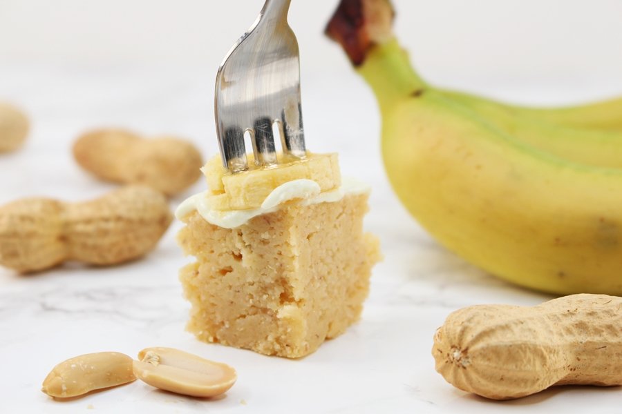 Low Carb Bananenkuchen, Bananenkuchen ohne Zucker, Erdnuss Bananen Kuchen