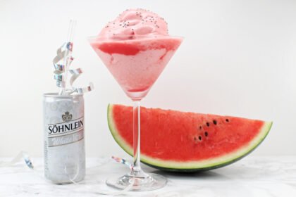Kalter Partyspaß: Beschwipstes Wassermelonen Sorbet ohne Eismaschine