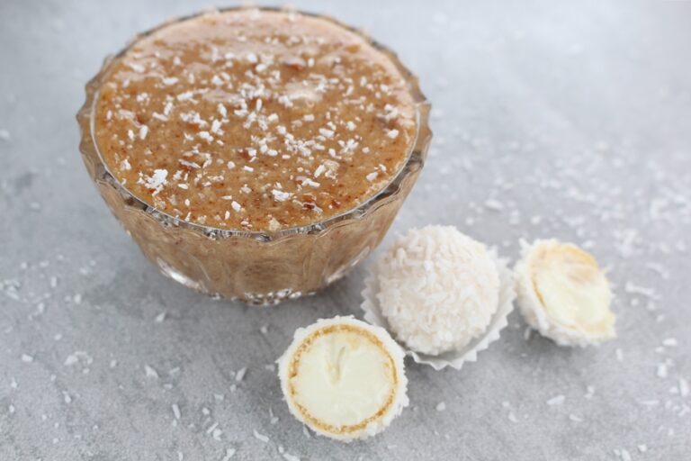 Low Carb Raffaello Aufstrich ohne Zucker | Kokos-Mandel Creme Rezept